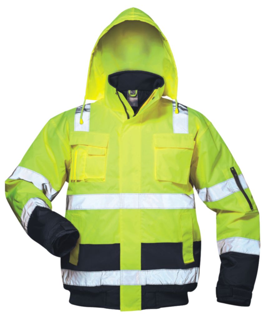 Warnschutz-Pilotenjacke | gelb/marine -  SAFESTYLE®