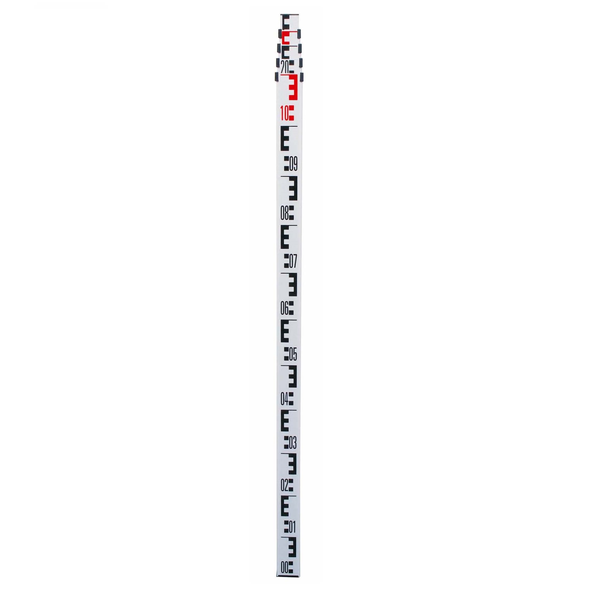 Teleskop-Nivellierlatte, 1,22 - 5,00 m, 5-teilig | NEDO