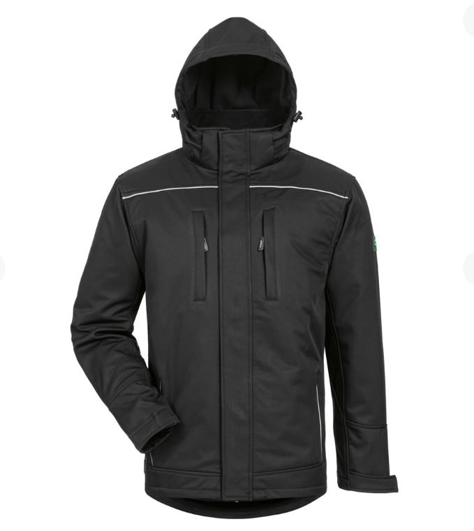 Winter-Softshelljacke mit Kapuze |  ELYSEE® - schwarz