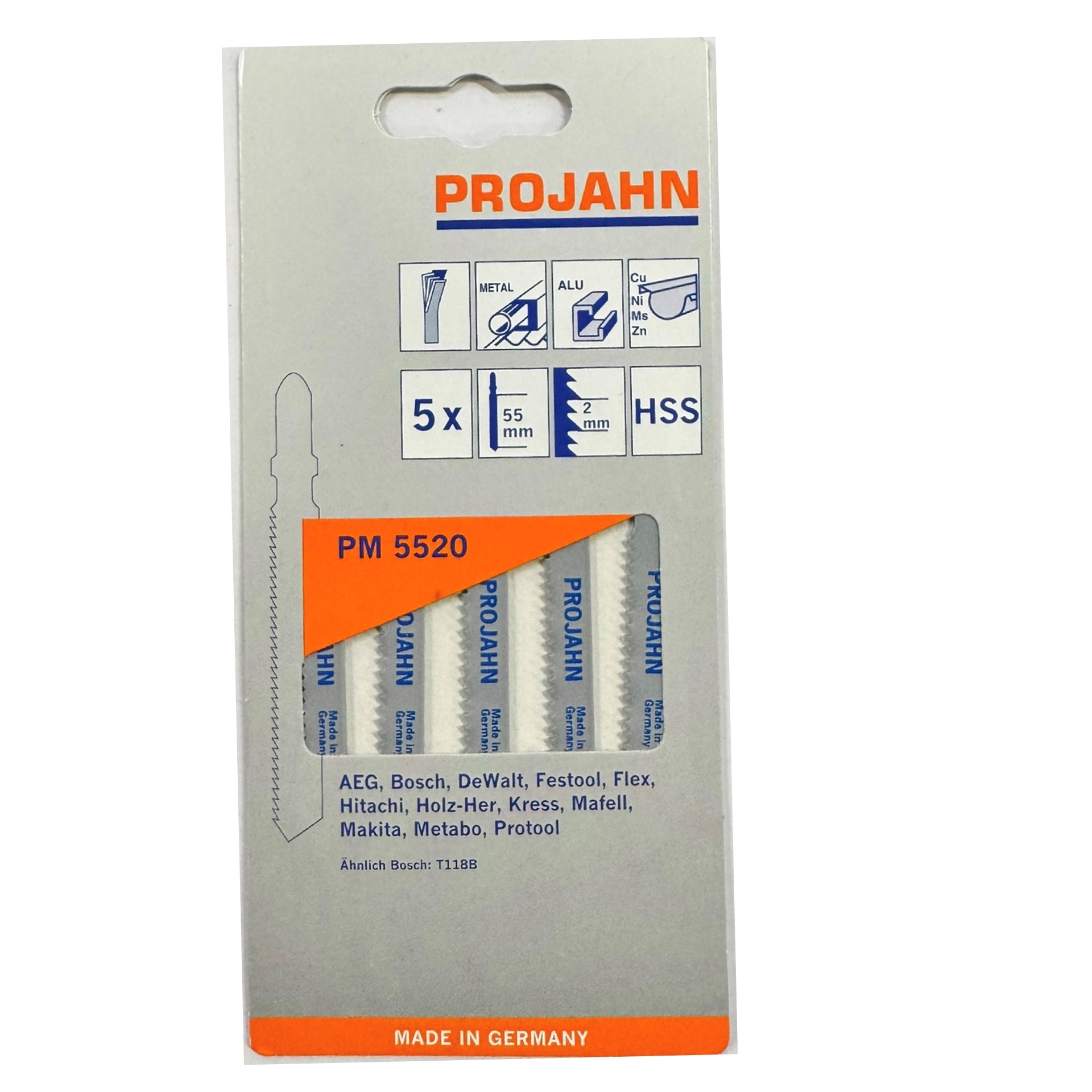 Stichsägeblatt PM5520 HSS | PROJAHN