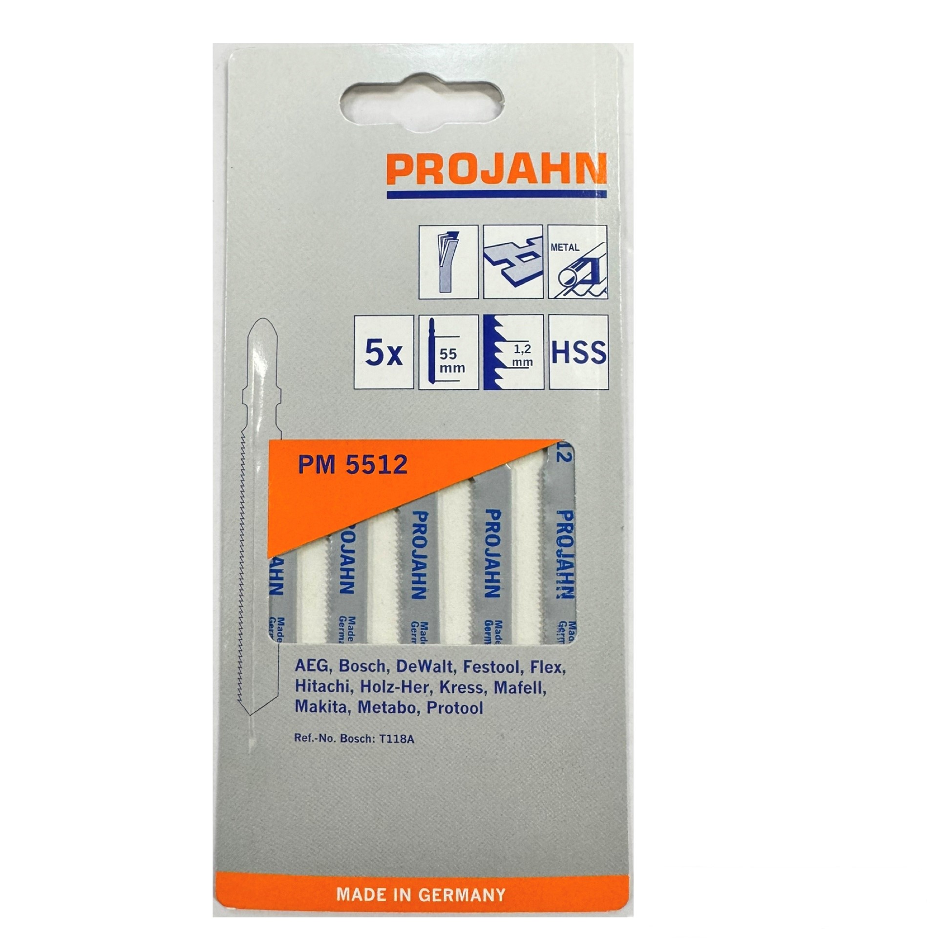 Stichsägeblatt PM5512 HSS | PROJAHN