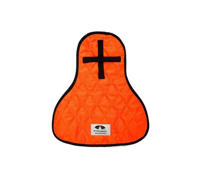 Nackenschutz und Helmpolster - orange