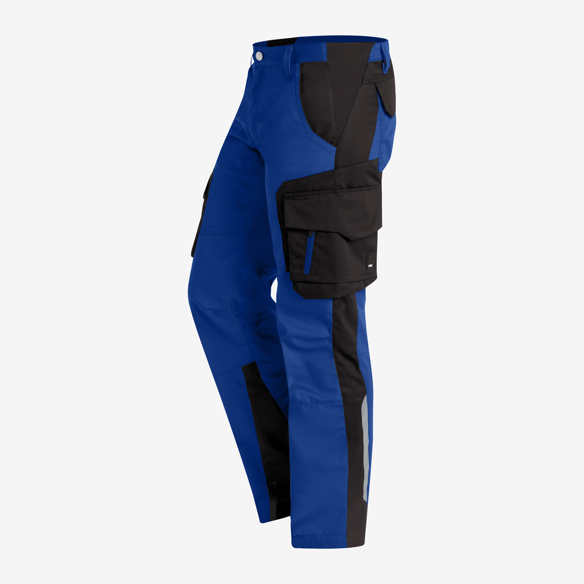 Arbeitshose FHB Fabian, royalblau-schwarz Arbeitshose FHB Fabian, royalblau-schwarz