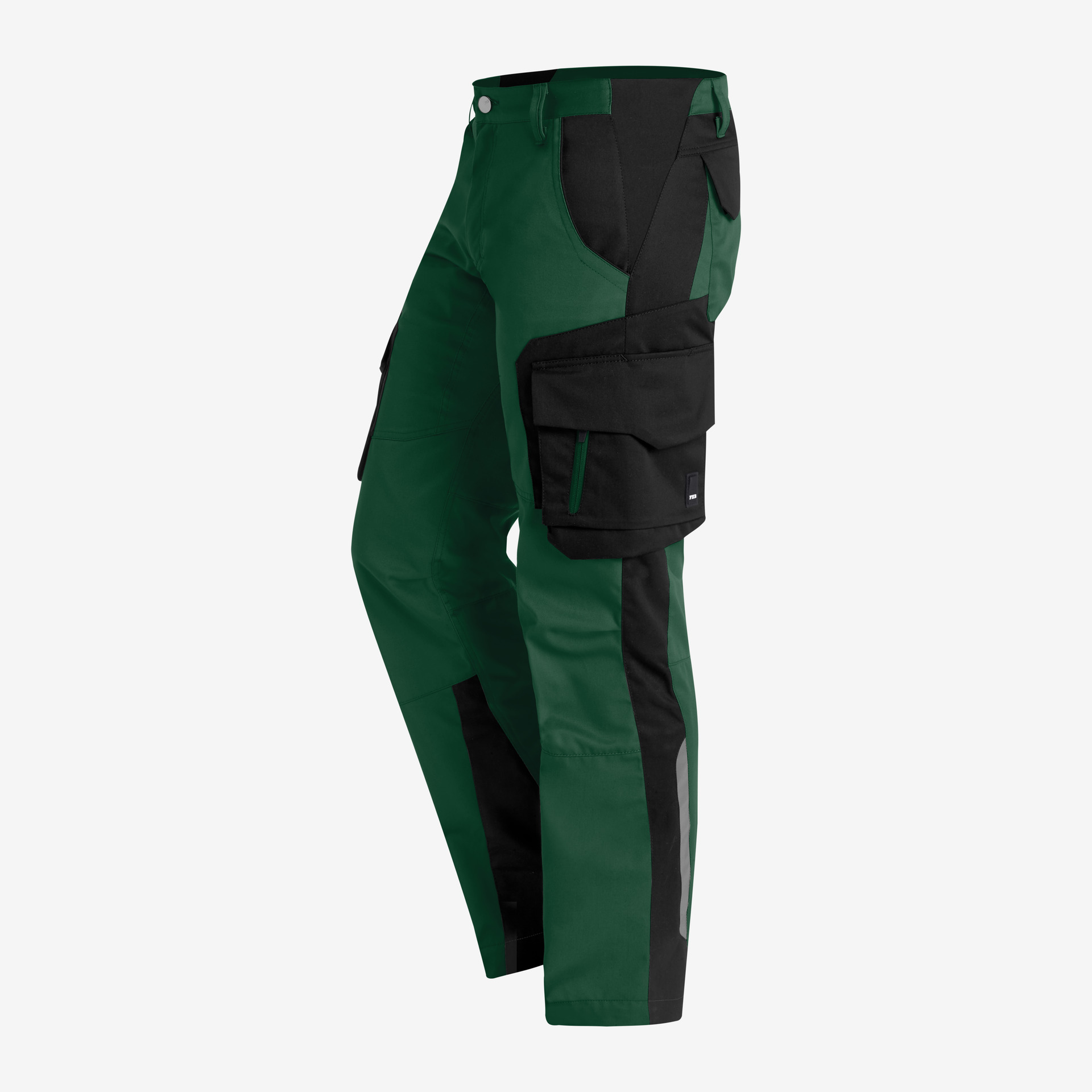 Arbeitshose FHB Fabian, grün-schwarz Arbeitshose FHB Fabian, grün-schwarz