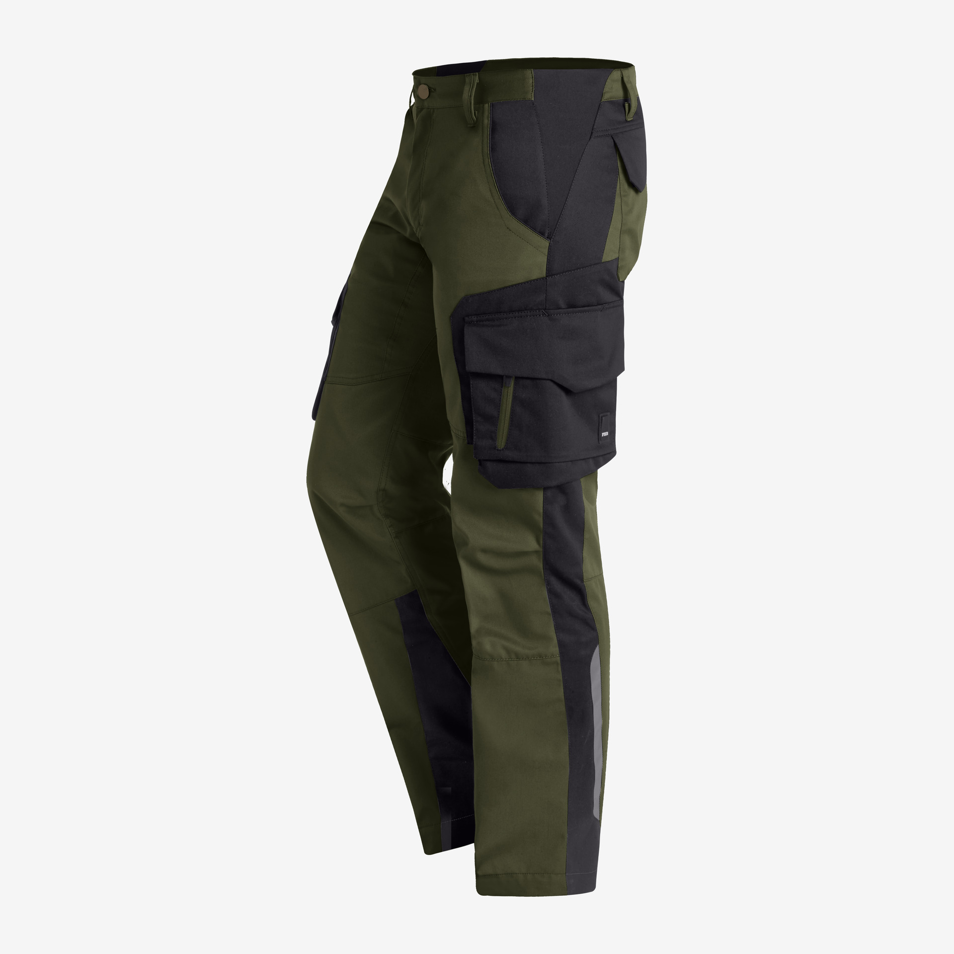 Arbeitshose FHB Fabian, oliv-schwarz Arbeitshose FHB Fabian, oliv-schwarz