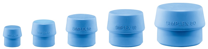 Einsatz für SIMPLEX Schonhammer - TPE-soft, blau | HALDER