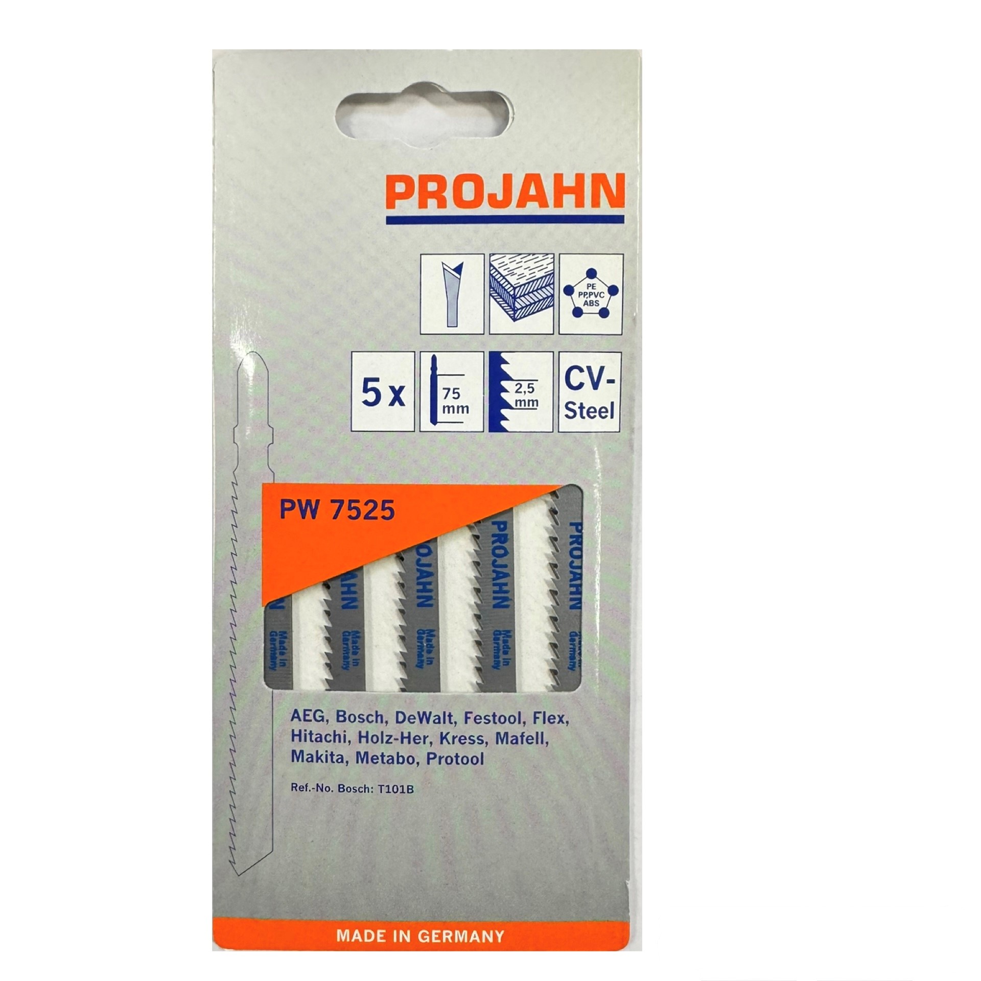 Stichsägeblatt PW7525 HCS | PROJAHN
