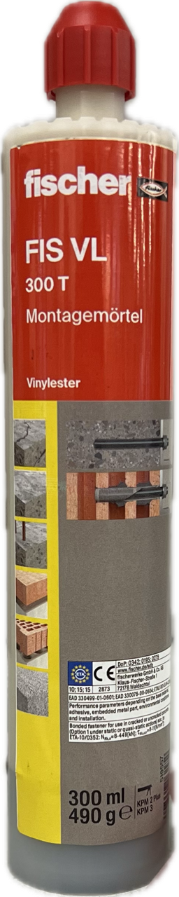 Montagemörtel FIS VL 300 T | fischer Montagemörtel FIS VL 300 T | fischer