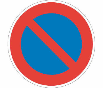 Verkehrszeichen VZ 286 - eingeschränktes Halteverbot