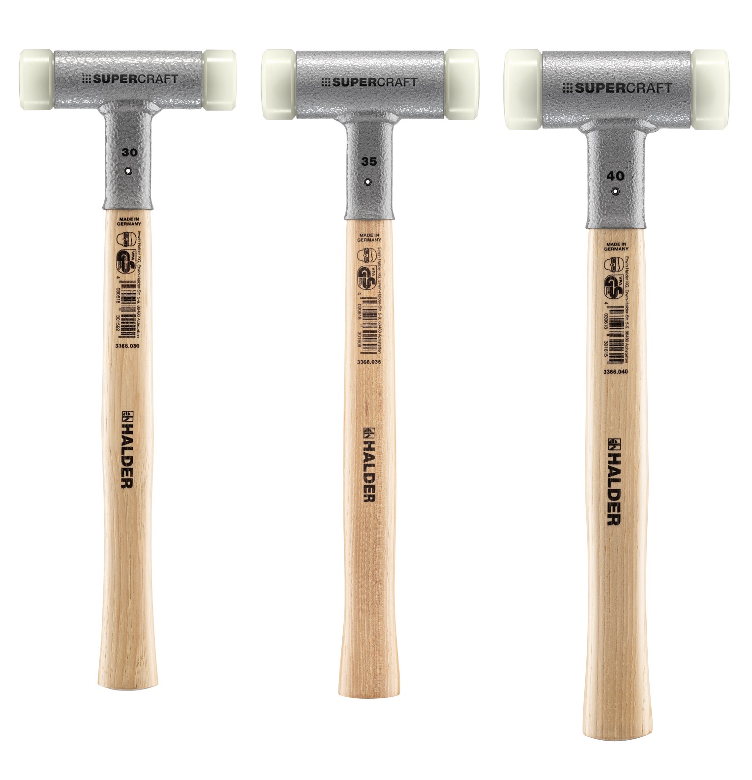 SUPERCRAFT-Schonhammer - rückschlagfrei - Hickorystiel | HALDER SUPERCRAFT-Schonhammer - rückschlagfrei - Hickorystiel | HALDER