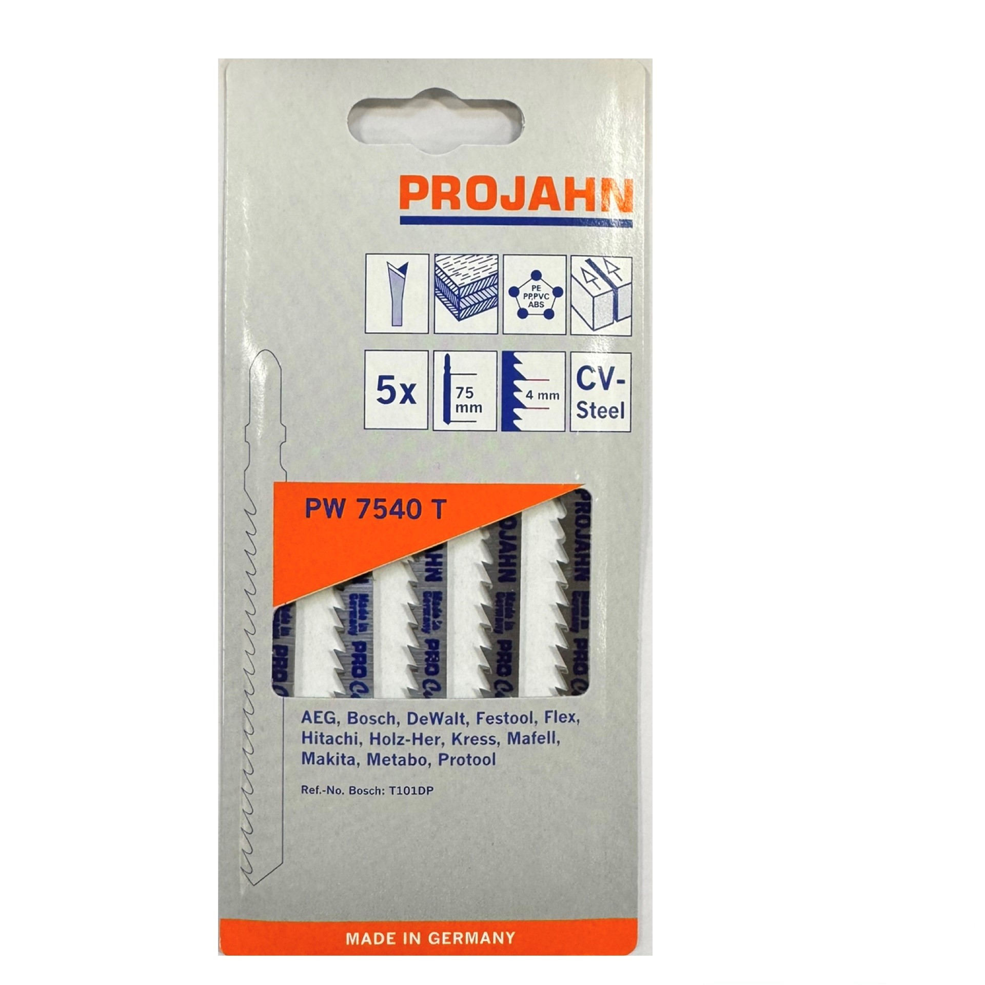 Stichsägeblatt PW7540T HCS | PROJAHN
