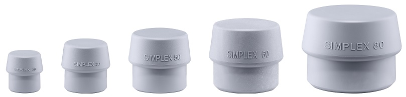 Einsatz für SIMPLEX Schonhammer - TPE-mid, grau | HALDER