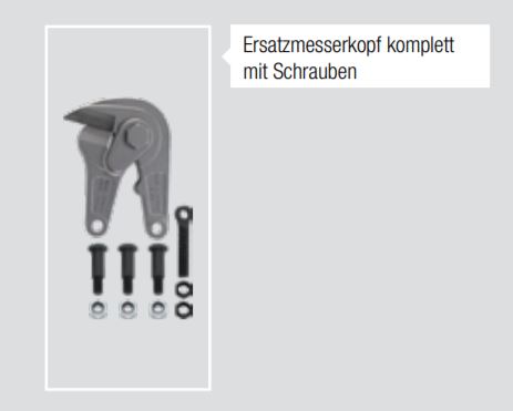 Ersatzmesserkopf inkl.Schrauben 