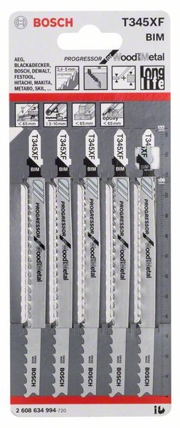 Stichsägeblätter - T 345 XF | Bosch Stichsägeblätter - T 345 XF | Bosch