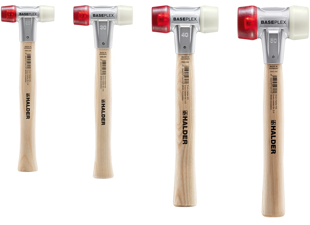 BASEPLEX Schonhammer mit Zinkdruckguss-Gehäuse, Nylon / Cellulosacetat | HALDER